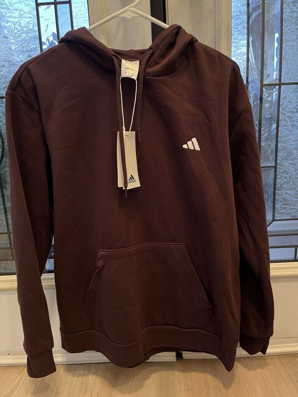 Adidas Women’s Hooded Light Jacket Large Juniors Brown Multi-Sport Casual NWT